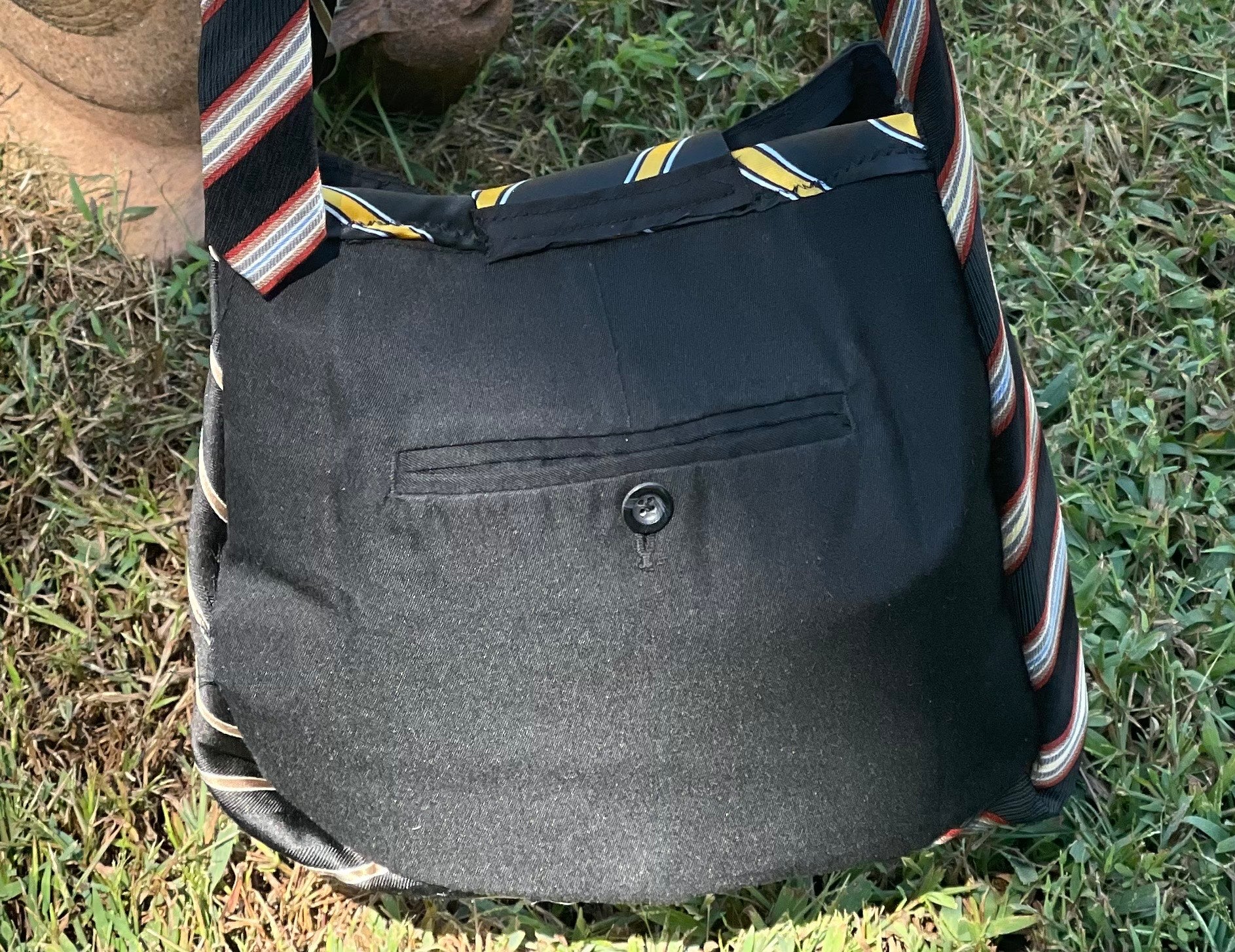 Georgia Tech Upcycled Tie Purse