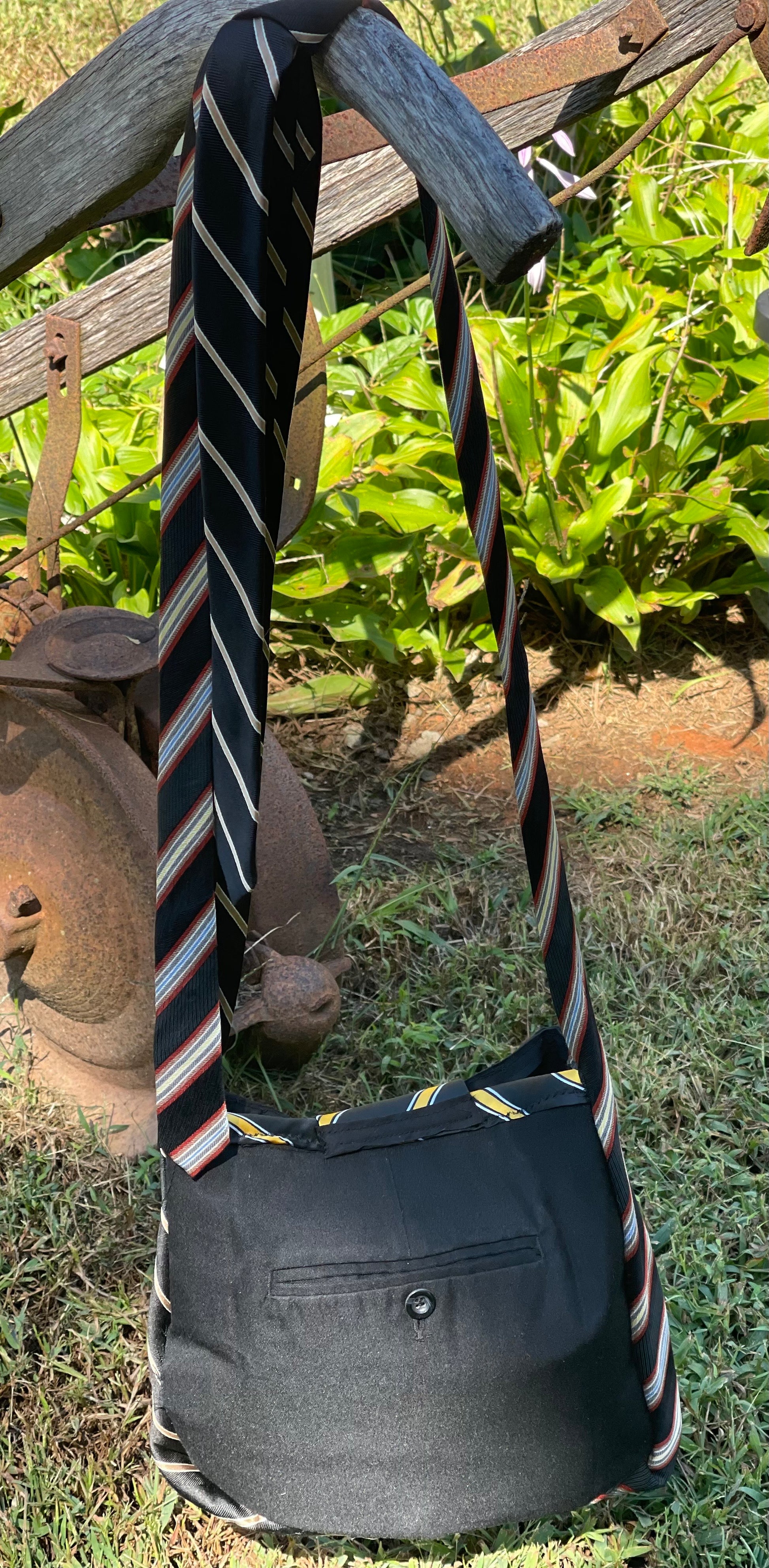 Georgia Tech Upcycled Tie Purse