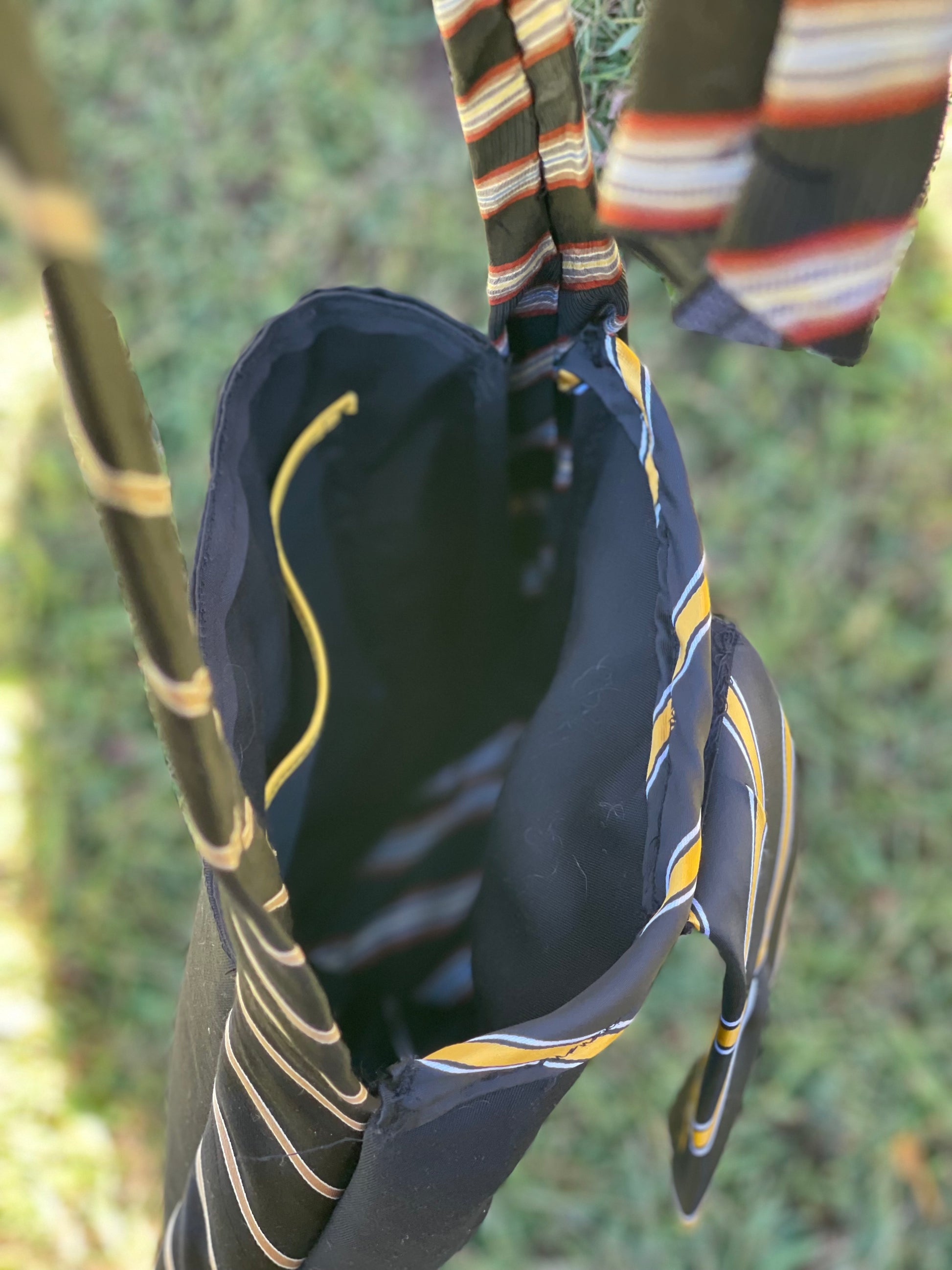 Georgia Tech Upcycled Tie Purse