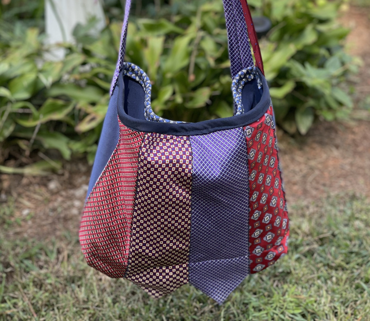 Market Bag - Upcycled Ties
