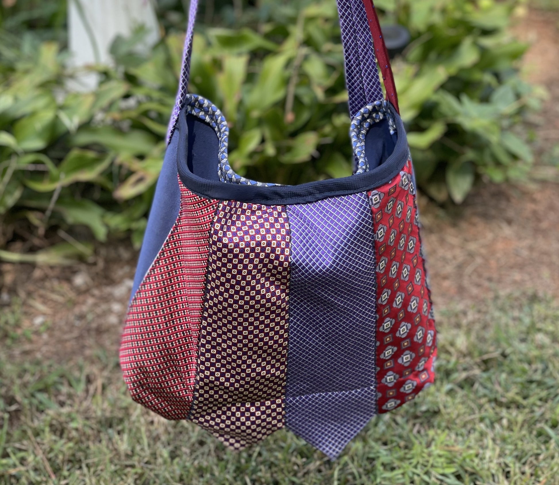 Market Bag - Upcycled Ties