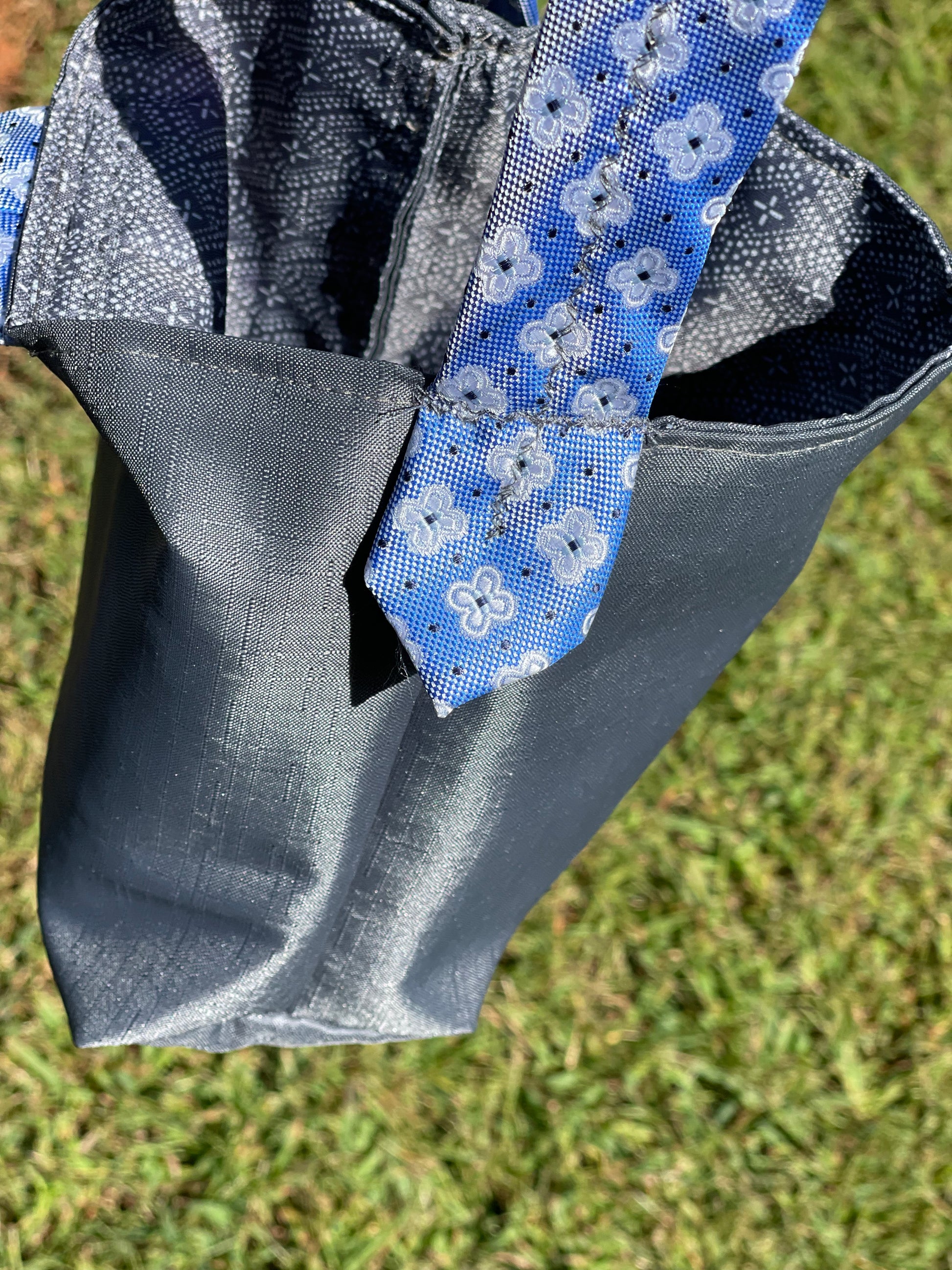 Small Upcycled Tie Purse