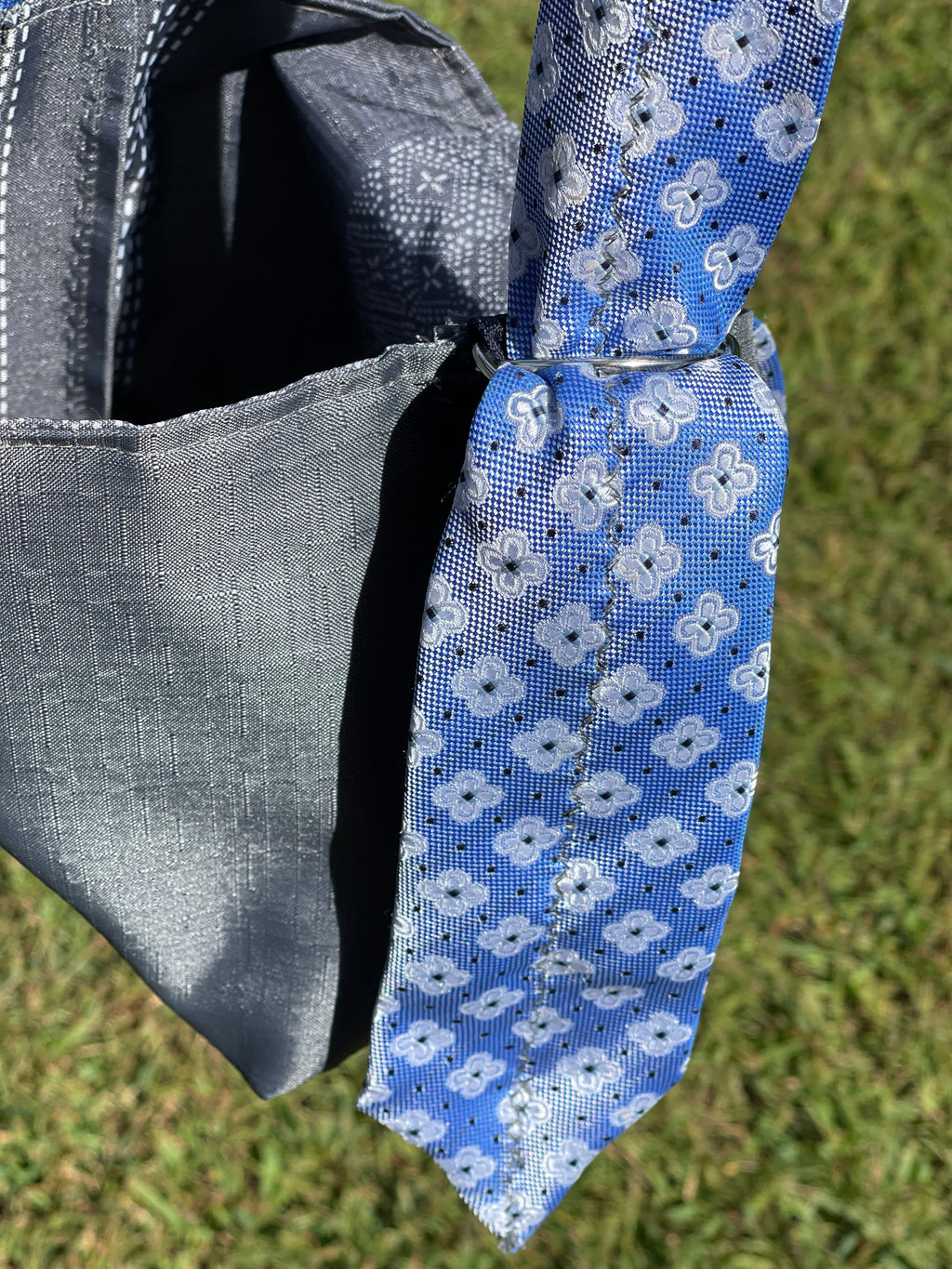Small Upcycled Tie Purse