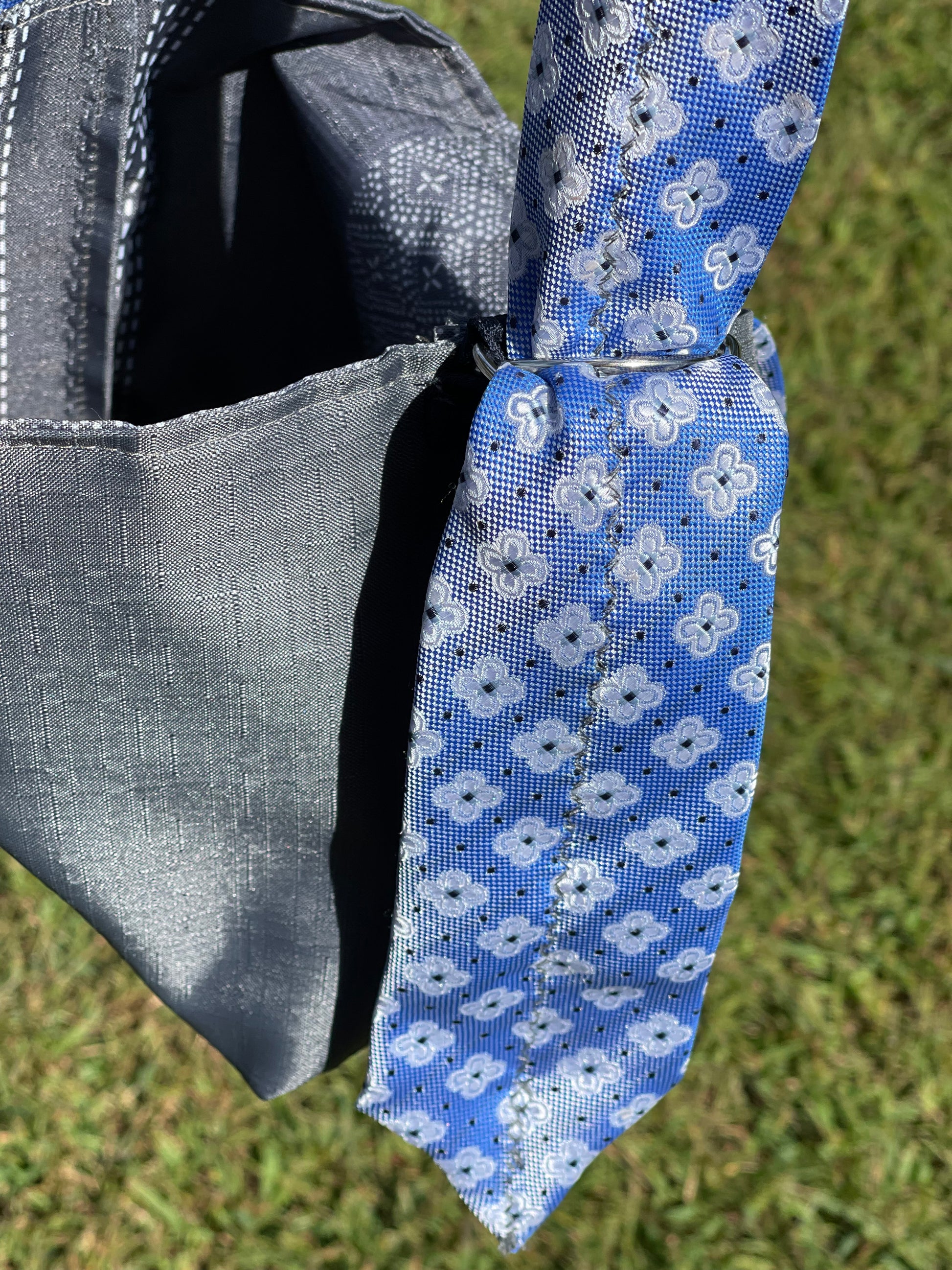 Small Upcycled Tie Purse